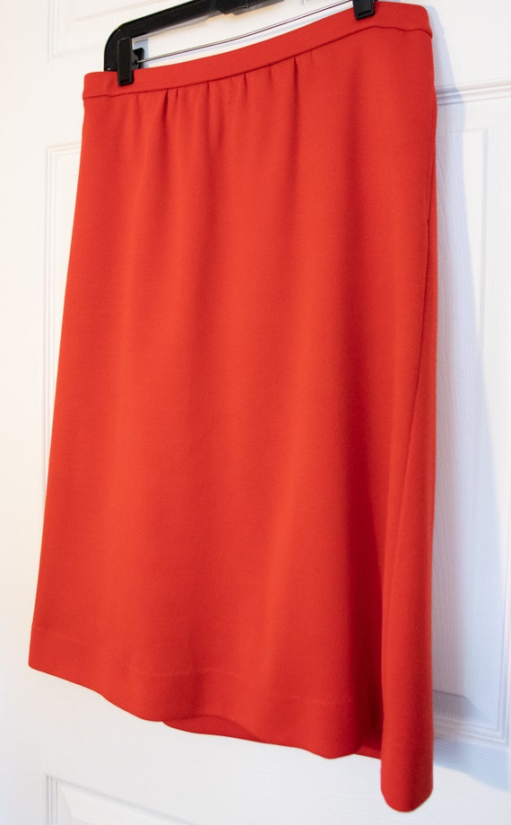 Vintage 1970's Red Catalina Midi Skirt - image 5