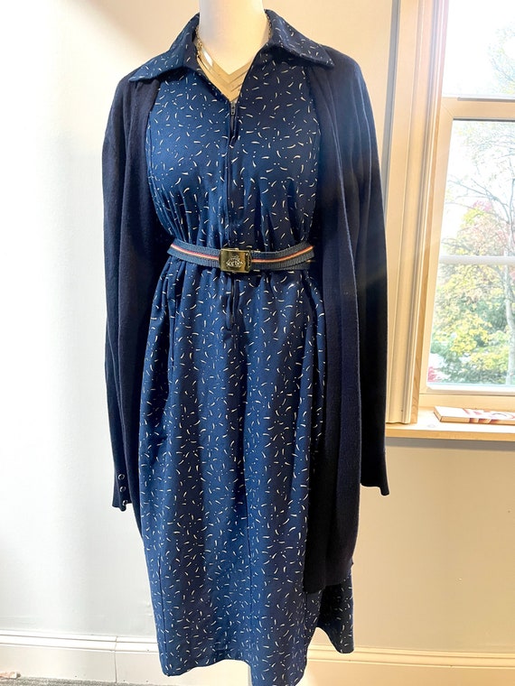 1960’s Navy Blue MIDI Dress