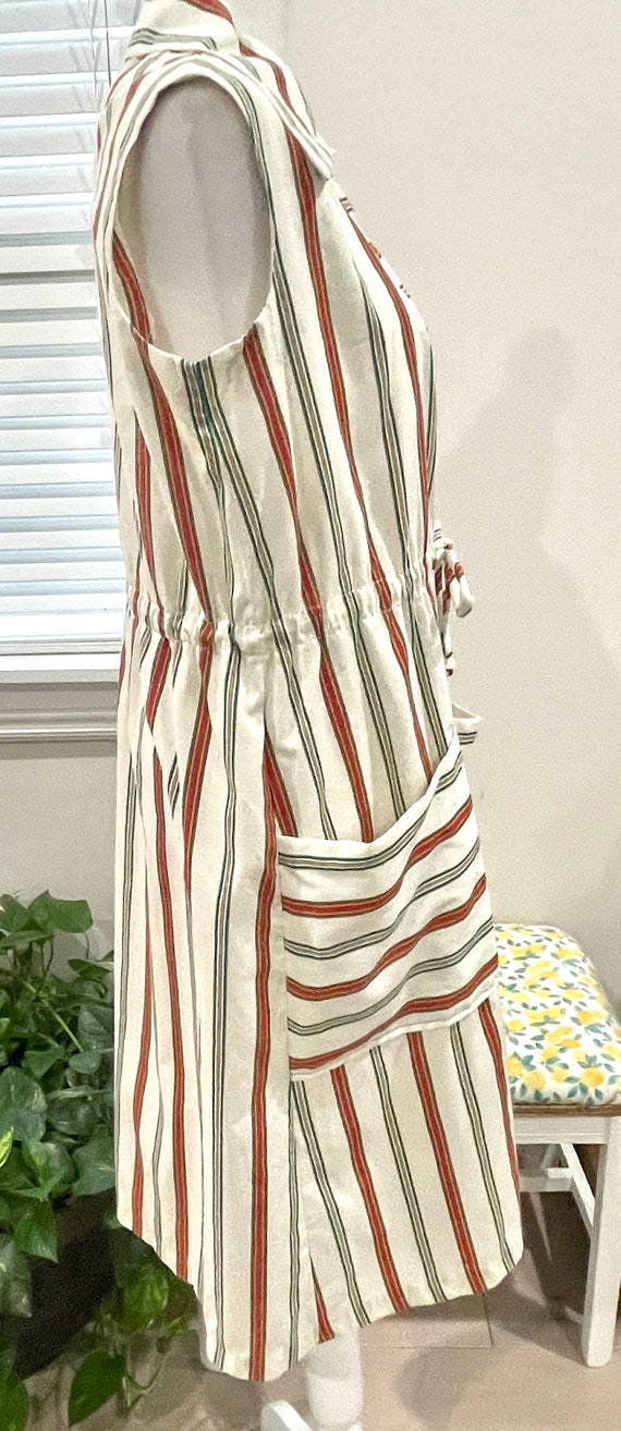 Vintage 1960’s/70’s Mod Striped Mid Length Dress … - image 6