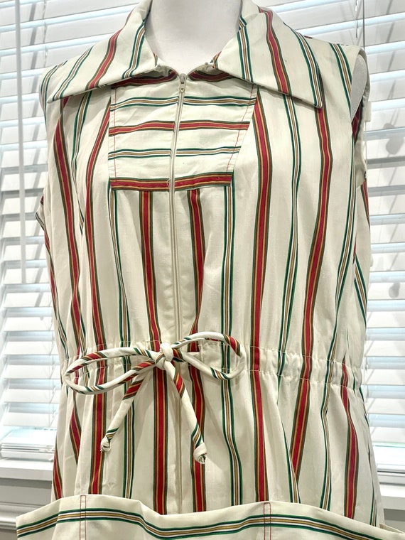 Vintage 1960’s/70’s Mod Striped Mid Length Dress … - image 2