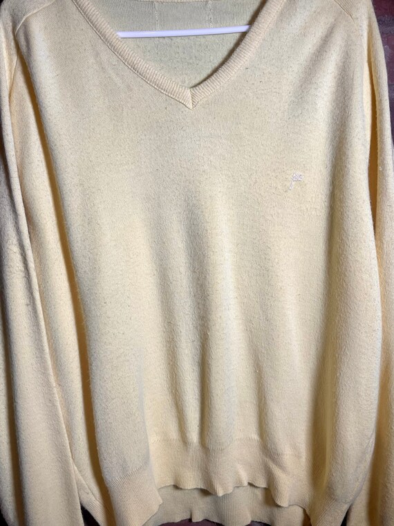 Vintage 1990’s Yellow XL Cardigan Sweater - image 8