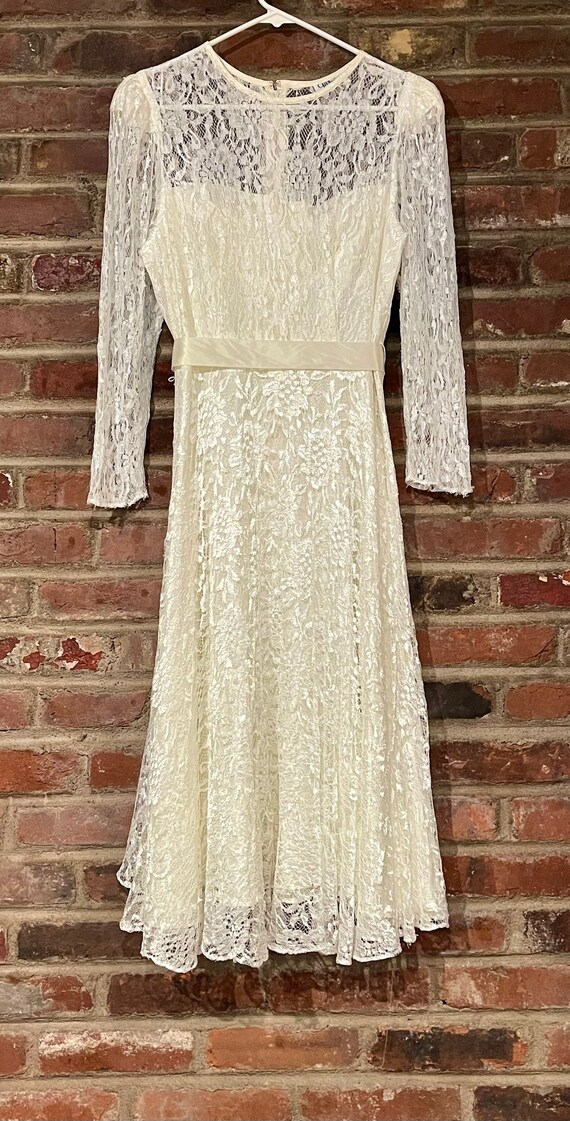 Vintage 1980’s Lace Dress - image 10