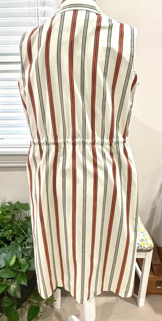 Vintage 1960’s/70’s Mod Striped Mid Length Dress … - image 9
