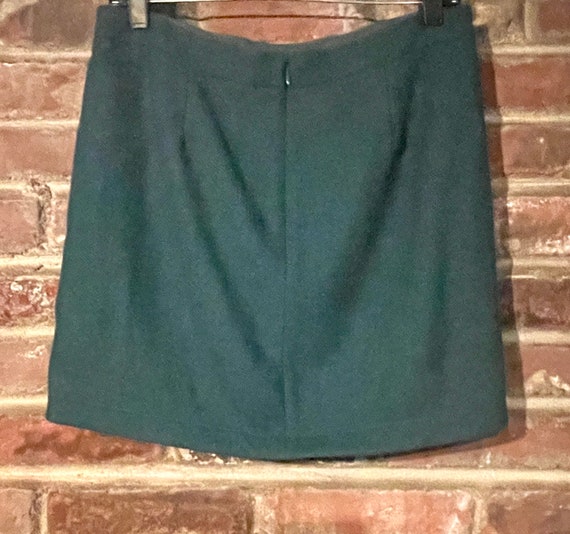 Vintage 1999’s Dark Green Micro Mini Skirt - image 4
