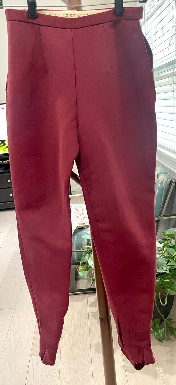 1950’s Red Stirrup Pants - image 7