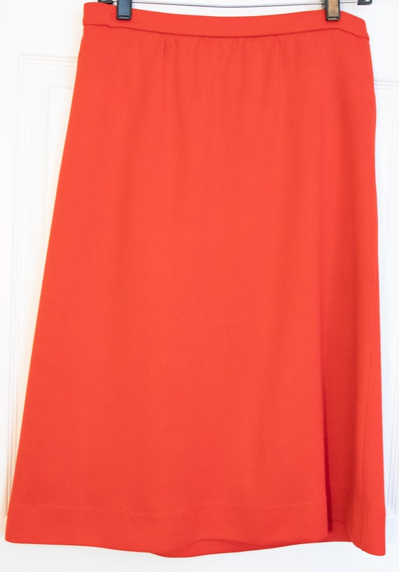 Vintage 1970's Red Catalina Midi Skirt - image 8
