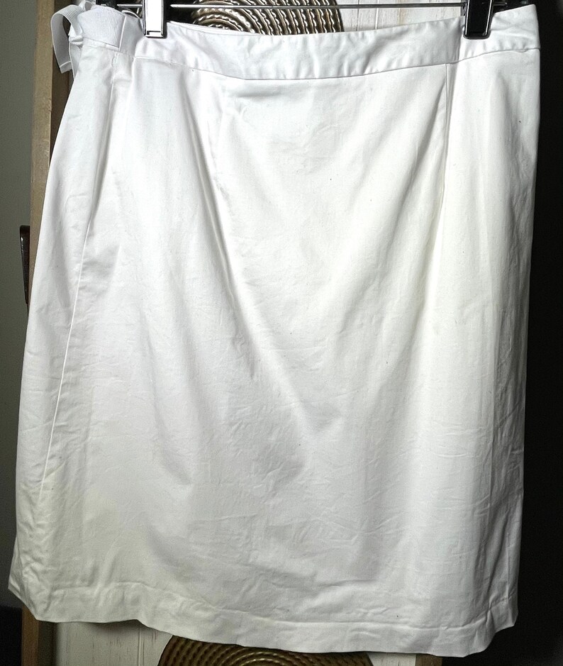 Vintage 1990s White Brooks Brothers Wrap Skirt | Etsy