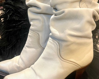 soft leather slouch boots