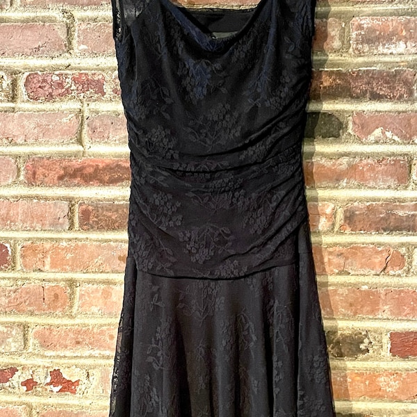 Vintage 1980’s Black Lace Dress