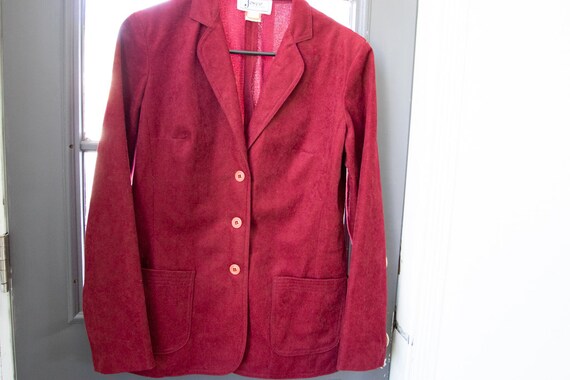 Vintage 1970's Women's Dark Red Blazer - image 10