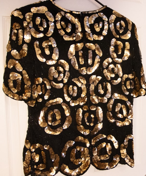 1980's Sequin Blouse - image 8