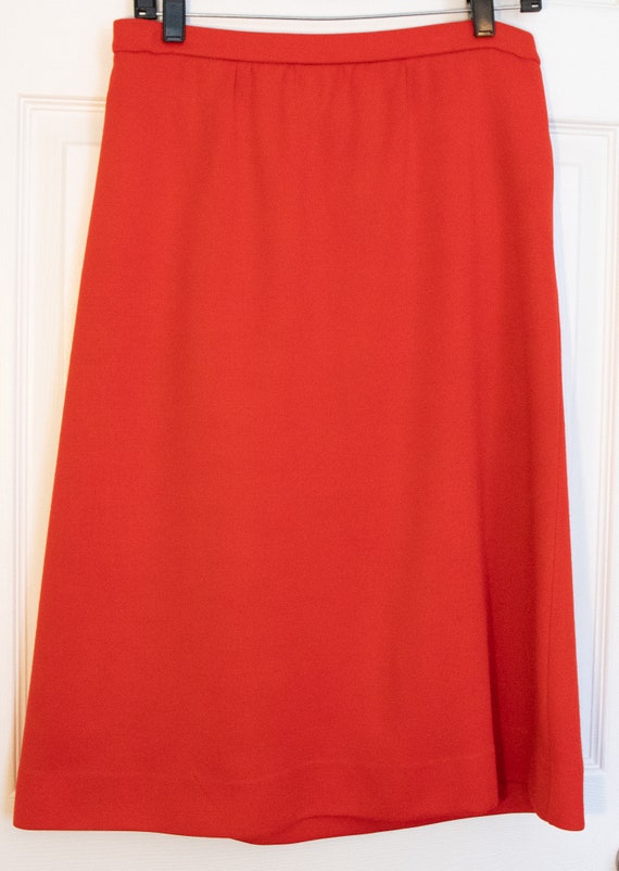 Vintage 1970's Red Catalina Midi Skirt - image 6