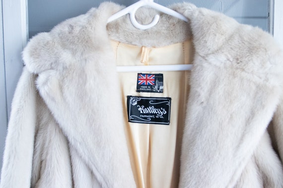 Vintage Glam 1950's Long Faux Fur Coat | Retro Fa