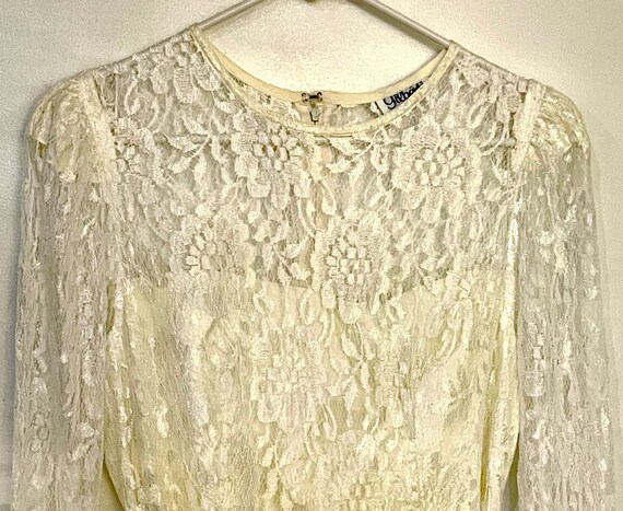 Vintage 1980’s Lace Dress - image 7