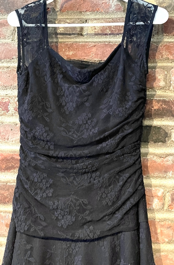 Vintage 1980’s Black Lace Dress - image 10