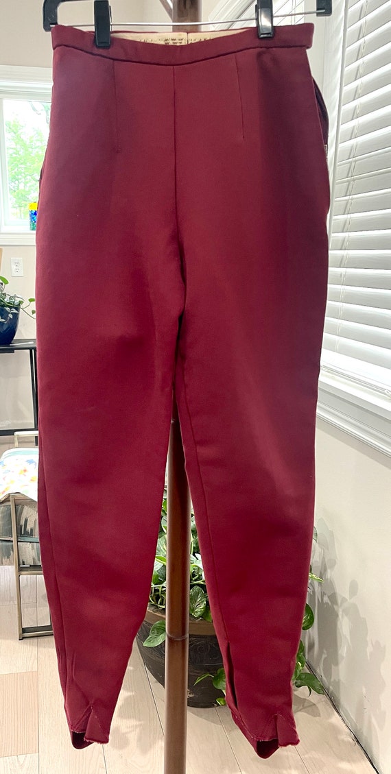 1950’s Red Stirrup Pants - image 1