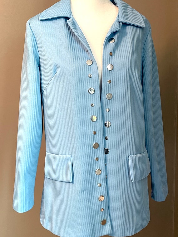 Vintage 1970’s Baby Blue Blazer