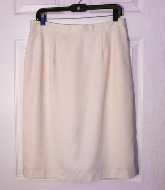 Vintage 1980's High Waist Yellow Skirt - image 1