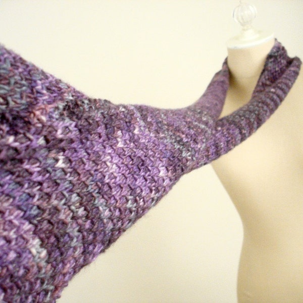 Violet Linen Scarf - RESERVED for Bonnie