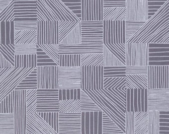 Fat Quarter Sale! - Field Study in Smoke - Noteworthy Collection by Erin McMorris for Free Spirit Fabrics