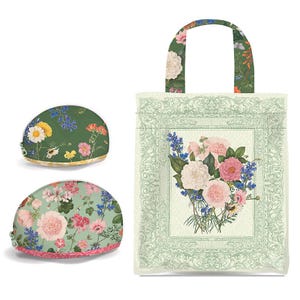Nature&#39;s Portrait - Bag Panel PD15676 - Inspired by Royal Horticulture Society for Riley Blake - 100% cotton - sold by the panel