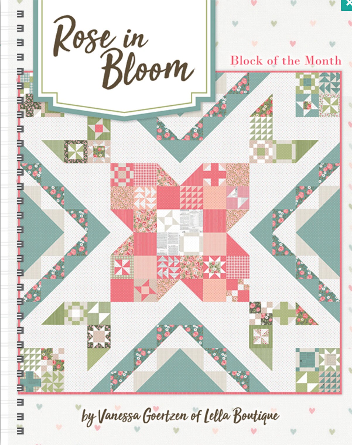 Rose in Bloom BOM/10 Months Designed by Lella Boutique for - Etsy