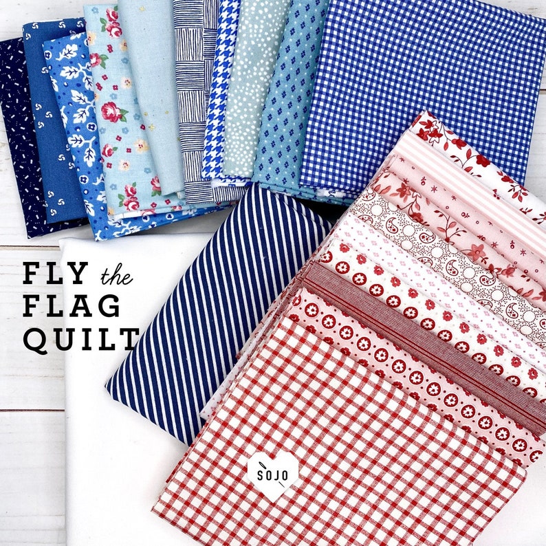 Fly the Flag Quilt Kit Pattern by Amy Smart of Diary of a Etsy