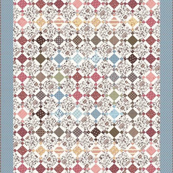 Elizabeth and Mr. Darcy Quilt Kit  - designed by Riley Blake Designs - Finished Size: 66"X80"