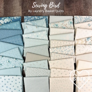 Sewing Bird Bundles: Designed by Laundry Basket Quilts for Andover Fabrics - 38 Prints - Half yards, fat quarters and fat eights bundles