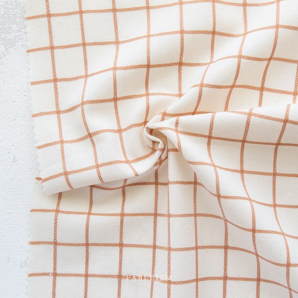 Clay - Trellis Wovens  - by Fableism Supply Co - 100% cotton - Sold by the half yard - Ready to Ship!