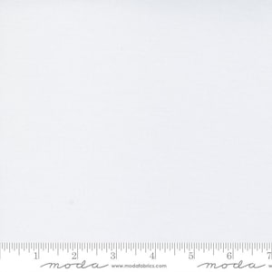 Super White 9900 436 - Moda Bella Solids - 100% cotton - sold by the half yard increment