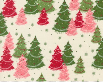 Once Upon A Christmas  - Evergreen Snow 43160 11 - by  Sweet Fire Road for Moda - Sold by the Half Yard - Ready to Ship!
