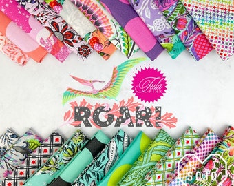 Roar Bundles - designed by Tula Pink for Free Spirit  - 21 prints 100% cotton - Fat Quarters and Half Yards