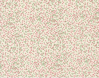 Once Upon A Christmas - Sugar Cookie Sprinkles Snow 43167 11 - by  Sweet Fire Road for Moda - Sold by the Half Yard - Ready to Ship!