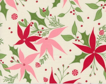 Once Upon A Christmas - Poinsettia Dance 43161 11 - by  Sweet Fire Road for Moda - Sold by the Half Yard - Ready to Ship!