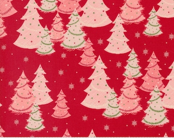 Once Upon A Christmas  - Evergreen Red 43160 12 - by  Sweet Fire Road for Moda - Sold by the Half Yard - Ready to Ship!