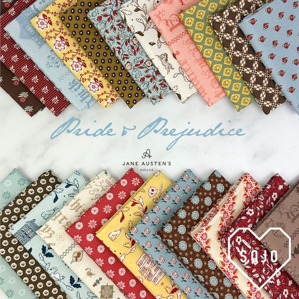 Pride and Prejudice Fat Quarter Bundle  - designed by Riley Blake Designs - 22 prints per bundle - Ready to Ship!