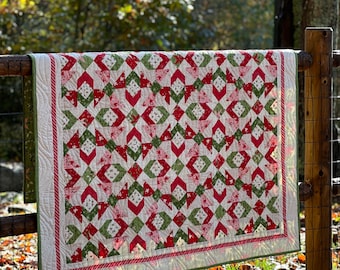 Holly Garland Quilt Kit - Finished Size 54.5" x 63.5" - by Sweet Fire Road for Moda - Ready to Ship!