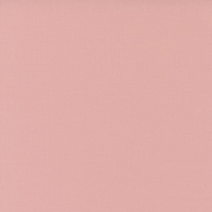 May include: A solid, light pink fabric with a subtle woven texture. The color is a soft, muted shade, reminiscent of blush or rose. The fabric appears to be a medium weight, suitable for various sewing projects.