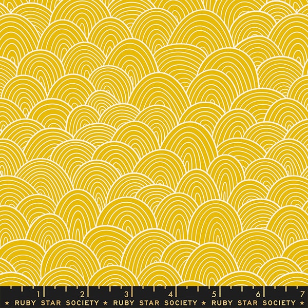 Verbena - Petals Goldenrod RS6038 12 - Designed by Jen Hewett for Ruby Star Society - 100% cotton - sold by the half yard