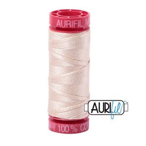 Aurifil Cotton Mako Thread 50wt 1300m MK50 2000 - Creamy White - Egyptian mercerized Cotton - Great for quilting!
