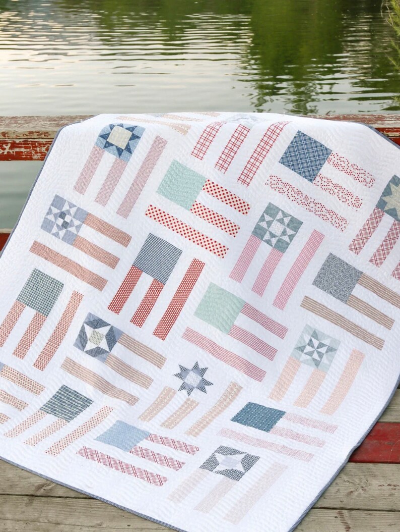 Fly the Flag Quilt Kit Pattern by Amy Smart of Diary of a Etsy