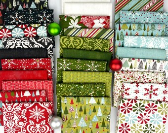 Peppermint Bark Curated Bundles - Designed by Basic Grey for Moda Fabrics - 100% cotton - Choose a size of bundle below
