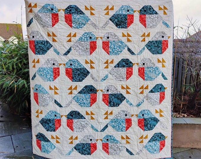 Sparrows Quilt Kit Curated by Sojo Fabric pattern by Then Came June