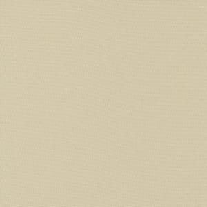 May include: A solid, light beige fabric with a subtle woven texture. The neutral color and simple design make it suitable for various applications, such as upholstery, clothing, or crafting projects.
