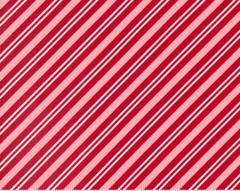 Once Upon A Christmas - Peppermint Stick Red 43166 12 - by  Sweet Fire Road for Moda - Sold by the Half Yard - Ready to Ship!