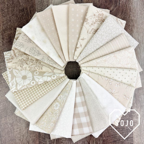Tim Holtz Foundations Low Volume Fat Quarter Bundle – 14 Pieces, 18" X 21" Quilting Cotton By FreeSpirit
