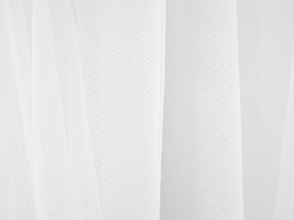 Solid White Tulle - ultra-fine tulle fabric with soft feel and drape - 58  wide 100% polyester