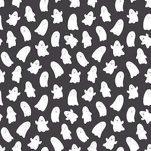 Halloween Cotton Fabric: Ghosts & Jack-o-Lanterns - Riley Blake Designs