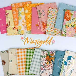 Marigold Fat Quarter Bundle - 18 pieces - 100% cotton quilting fabric - Ready to ship!